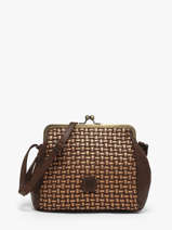 Sac Bandouli�re Heritage Cuir Biba Marron heritage KAB21L