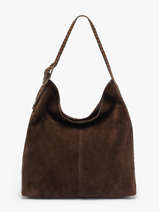 Sac Port� �paule Heritage Cuir Biba Marron heritage LEF1L