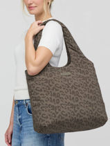 Shoulder Bag Cloud Kapten and son Brown cloud CL-vue-porte