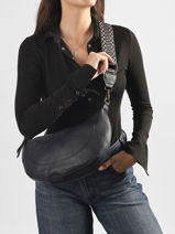 Shoulder Bag Sangle Mandoline Blue sangle MD041-vue-porte