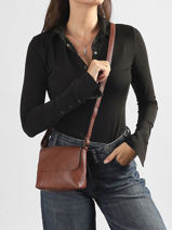 Sac Bandouli�re Soft Mandoline Marron soft MD1309-vue-porte