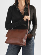 Sac Bandouli�re Soft Mandoline Marron soft MD5231-vue-porte