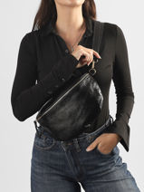Sac Banane Cuir Milano Noir nine NI21123O-vue-porte