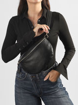 Belt Bag Leather Milano Black caviar CA21123O-vue-porte