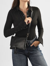 Shoulder Bag Caviar Leather Milano Black caviar CA22112O-vue-porte