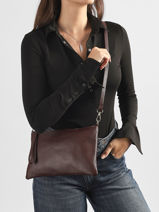 Shoulder Bag Caviar Leather Milano Brown caviar CA26064-vue-porte