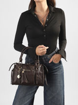 Satchel Bride Lulu castagnette Brown bride 3-vue-porte