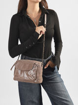 Sac Bandouli�re Naina Cuir Pieces Beige naina 17087872-vue-porte