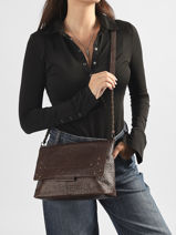Shoulder Bag Felizia Leather Pieces Brown felizia 17116819-vue-porte