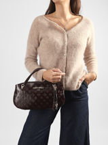 Satchel Carmella Guess Red carmella PT222505-vue-porte