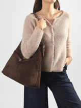 Shoulder Bag Ella Guess Brown ella SG975401-vue-porte