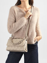 Crossbody Bag Maxine Guess Beige maxine QG973320-vue-porte