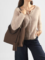 Shoulder Bag Lorella Guess Brown lorella CG230623-vue-porte