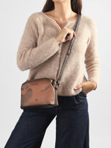 Sac Bandouli�re Voyage Anekke Marron voyage 43823258-vue-porte