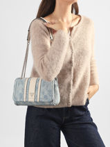 Sac Bandouli�re Noelle Guess Bleu noelle DL967221-vue-porte