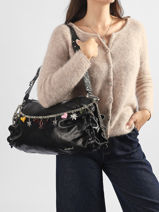 Shoulder Bag Gravity Desigual Black gravity 26WAXP79-vue-porte