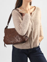 Shoulder Bag Sirocco Desigual Brown sirocco 26WAXP90-vue-porte