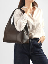 Sac Port� �paule Juliette Cuir Le tanneur Marron juliette TJET1060-vue-porte