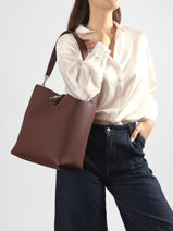 Longchamp Le roseau Hobo bag Red-vue-porte