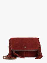 Sac Bandouli�re Aurora Cuir Pieces Rouge aurora 17166670