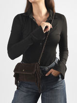 Sac Bandouli�re Aurora Cuir Pieces Marron aurora 17166670-vue-porte