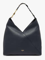 Sac Port� �paule Pagode Cuir Lancel Bleu pagode A12510