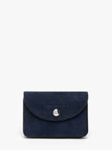 Coin Purse Leather Paul marius Blue la suite BASILSUI