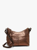 Sac Bandouli�re Vintage Cuir Paul marius Marron vintage LOUSTIC