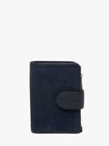 Wallet Leather Paul marius Blue la suite VALENSUI
