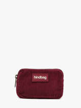 Porte-monnaie Hindbag Rouge velours V
