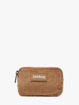 Coin Purse Hindbag Brown velours V