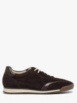 Sneakers In Leather Gabor Brown women 1