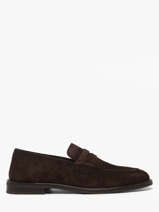 Mocassins En Cuir Gant Marron men 33673384