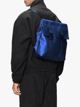 Msn Bag Mini - Sac � Dos 1 Compartiment Rains Bleu city 13310-vue-porte