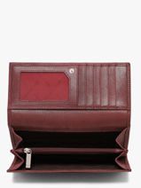 Nubuck Leather Glossy Wallet Nathan baume Red dynasty NG-vue-porte