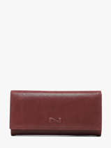 Nubuck Leather Glossy Wallet Nathan baume Red dynasty NG