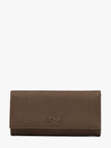 Leather N City Continental Wallet Nathan baume Brown original n 185N