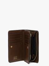 Leather Bcbg Wallet Lancel Brown bcbg A14019-vue-porte