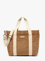 Satchel Velours Corduroy Hindbag Brown velours V