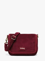 Shoulder Bag Velours Corduroy Hindbag Red velours V