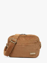 Crossbody Bag Hindbag Brown velours V