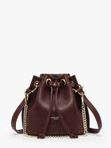Sac Bourse Alba Double Cuir Lancaster Marron alba double 80