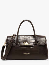 Satchel Exo Leather Lancaster Brown exo 108