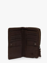 Portefeuille Cuir Biba Marron leather ENO2L-vue-porte