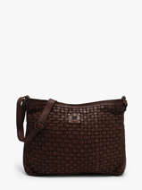 Large Leather Crossbody Bag Heritage Biba Brown heritage KA2
