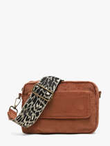 Sac Bandouli�re Milla Coton Pieces Marron milla 17159866