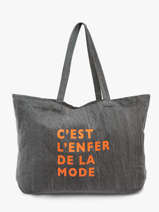 Shoulder Bag Sastro Cotton Pieces Gray sastro 17156725