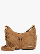 Shoulder Bag Velours Corduroy Hindbag Brown velours V