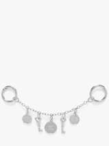 Metal Grand H�tel Bag Charm Lancel Silver charms A14326