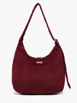 Sac Port� �paule Velours Velours C�tel� Hindbag Rouge velours V